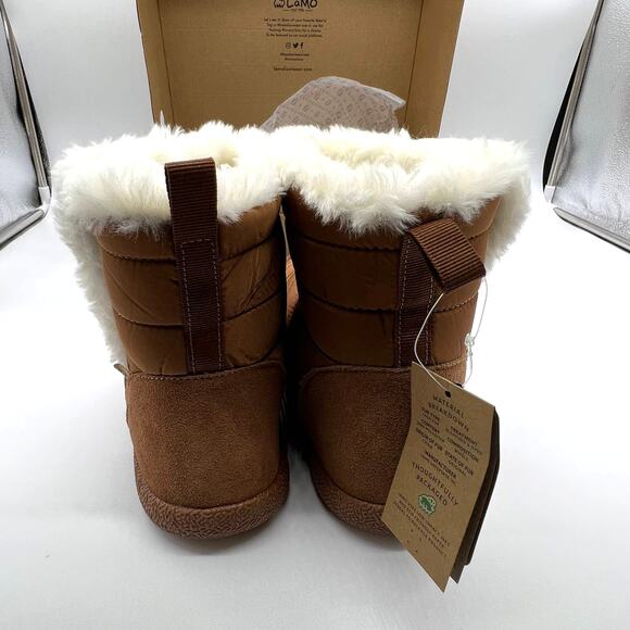 Lamo Water Resistant Memory Foam Puffer Boots Size 7 Brown Chestnut - Picture 6 of 11